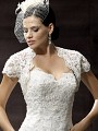 Moonlight CAP-14 lace long sleeve and sheer beaded bridal jackets