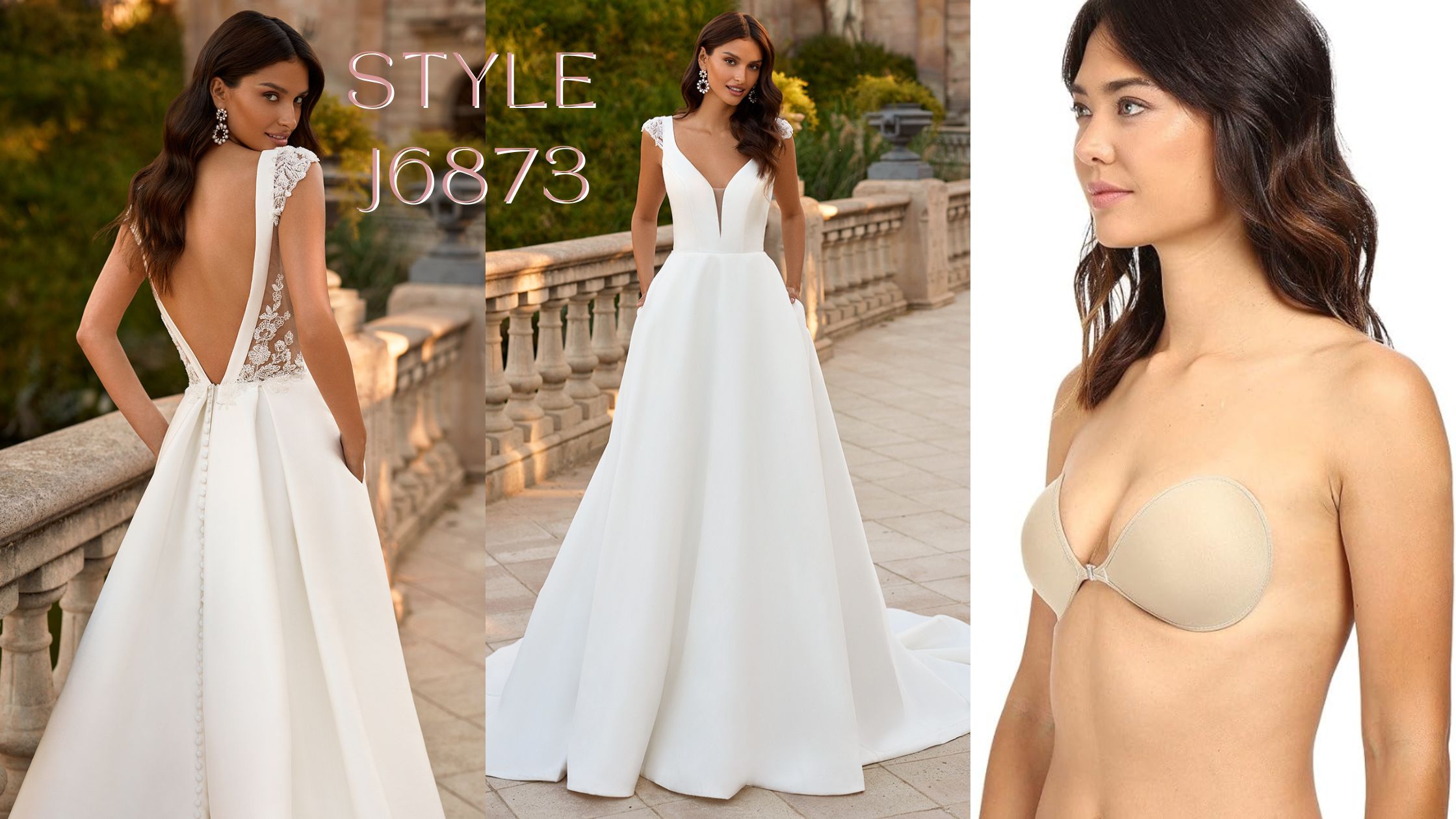 Guide To Types Of Backless And Strapless Bra To Wear Under Your Wedding  Dress