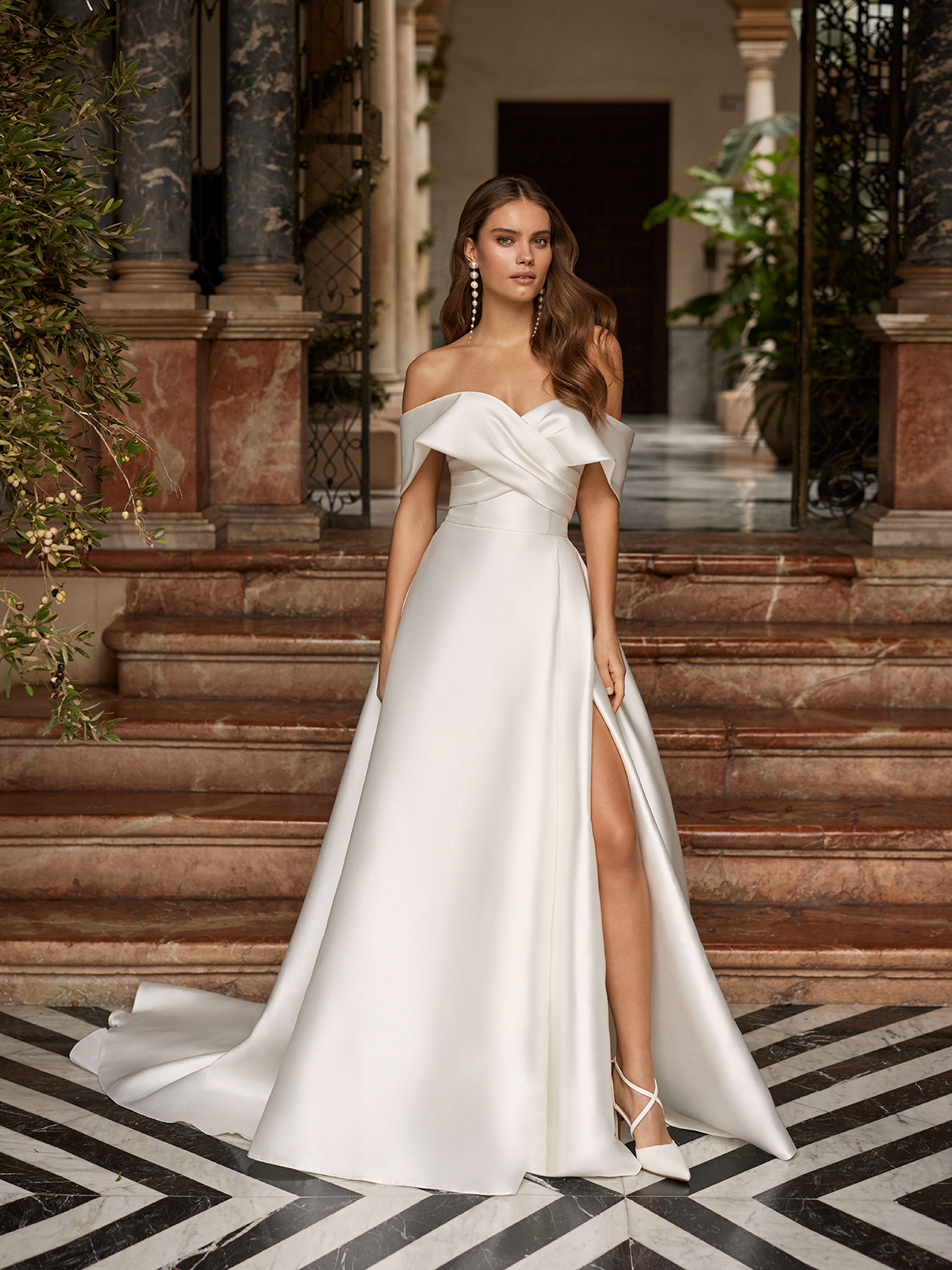 A-line Beach Unique Sequin Sparkly Modest Long Wedding Dresses, Bridal –  bridalsew