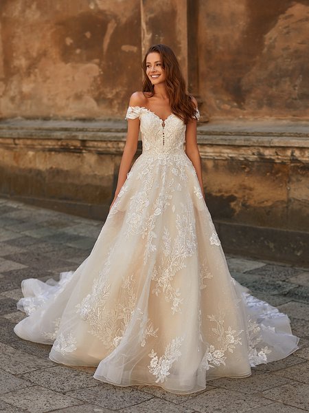 T242026_Stunning 3-in-1 Romantic Ball Gown with Detachable Swag Sleeves and  Bishop Sleeves