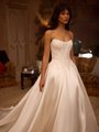 Moonlight Couture H1628 beautiful vintage long sleeve bridal gowns