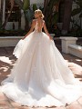 Moonlight Collection J6704 beautiful illusion low back ball gown wedding dress