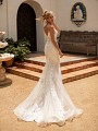 Moonlight Collection J6780 sexy low scoop illusion back mermaid wedding gown 
