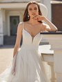 Moonlight Collection J6832 Classic Deep Sweetheart with Illusion Inset Ball Gown with Cascades