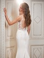 Moonlight Collection J6851 Chic and Timeless Beaded Trimmed Necklines Crepe and Net Mermaid