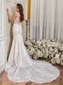 Romantic Illusion Scoop Back mermaid with Chapel Train Moonlight Collection J6858