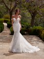 Moonlight Collection J6958 Embroidered Lace Appliques and Net Unlined Deep Sweetheart Mermaid Wedding Dress