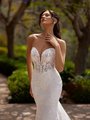 Moonlight Collection J6958 Strapless Deep Sweetheart with Nude Illusion Inset Lace and Net Mermaid Wedding Dress