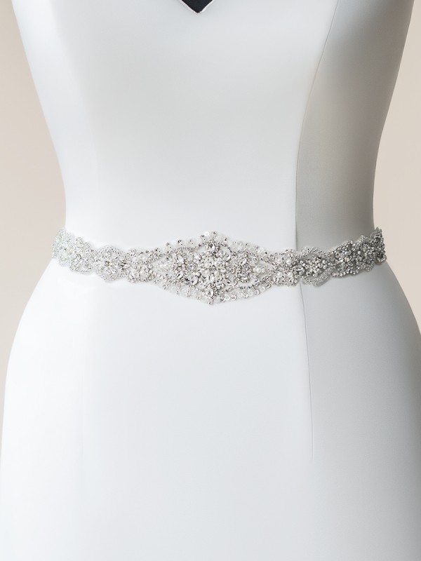Moonlight Sashes SASH-110 Beaded bridal sashes are the perfect accent for your bridal gown