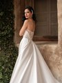 Strapless Open Illusion Back with Boning Full A-Line Wedding Dress Moonlight Tango T165