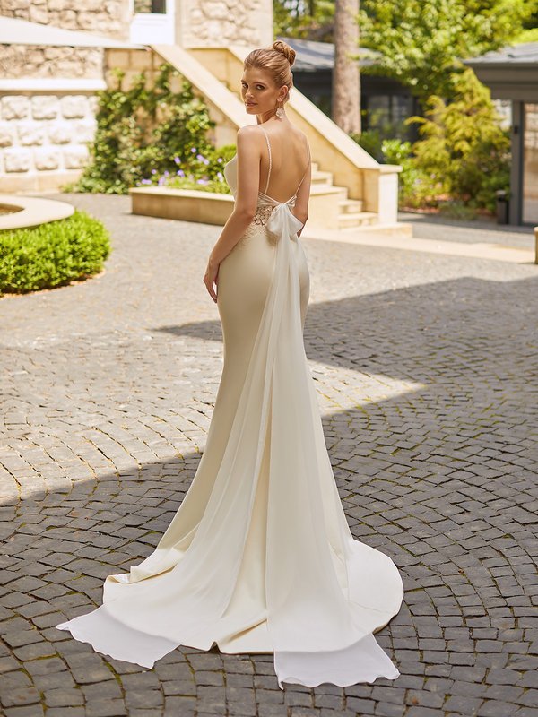 LtuSun Breathable Thin Type Lace Corset Strapless Wedding Dress