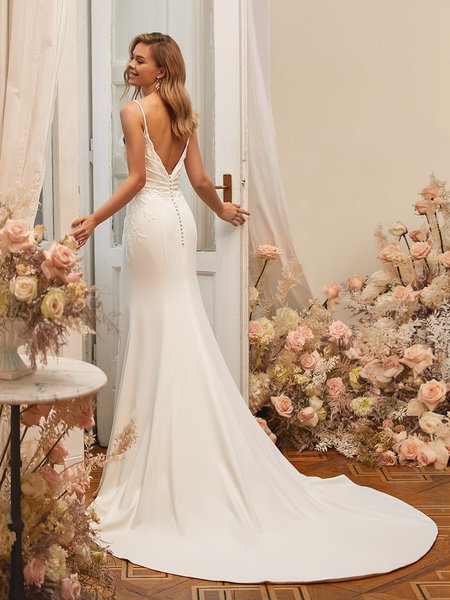 Moonlight Tango T973 have fun with our tea length wedding dresses & cute short reception dresses